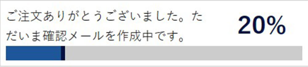 ご注文ありがとうございました。ただいま確認メールを作成中です。