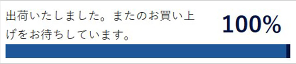 出荷いたしました。またのお買い上げをお待ちしております。